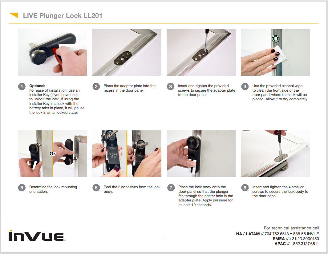 LIVE Locks LIVE Plunger Lock LL201 InVue Help Center